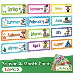 LACHILLY Headliners Set Seasonal English Learning Cards