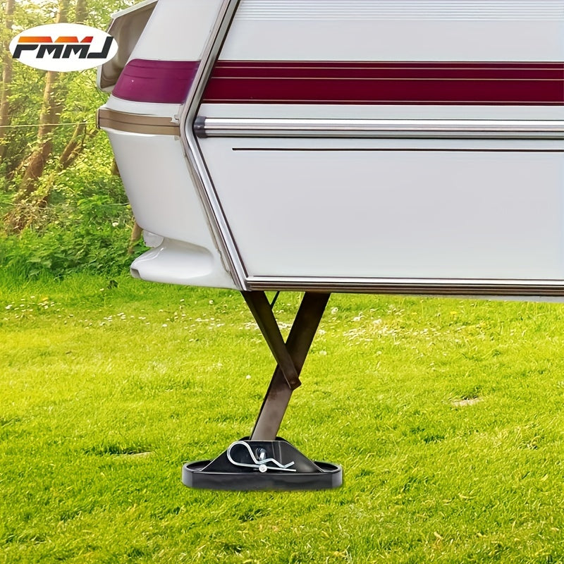 4pcs RV Caravan Jack Pads Leveller Wheel Foot Leg Support Adapter