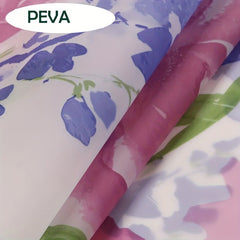 Flower Pattern Shower Curtain Waterproof Bathroom Decor