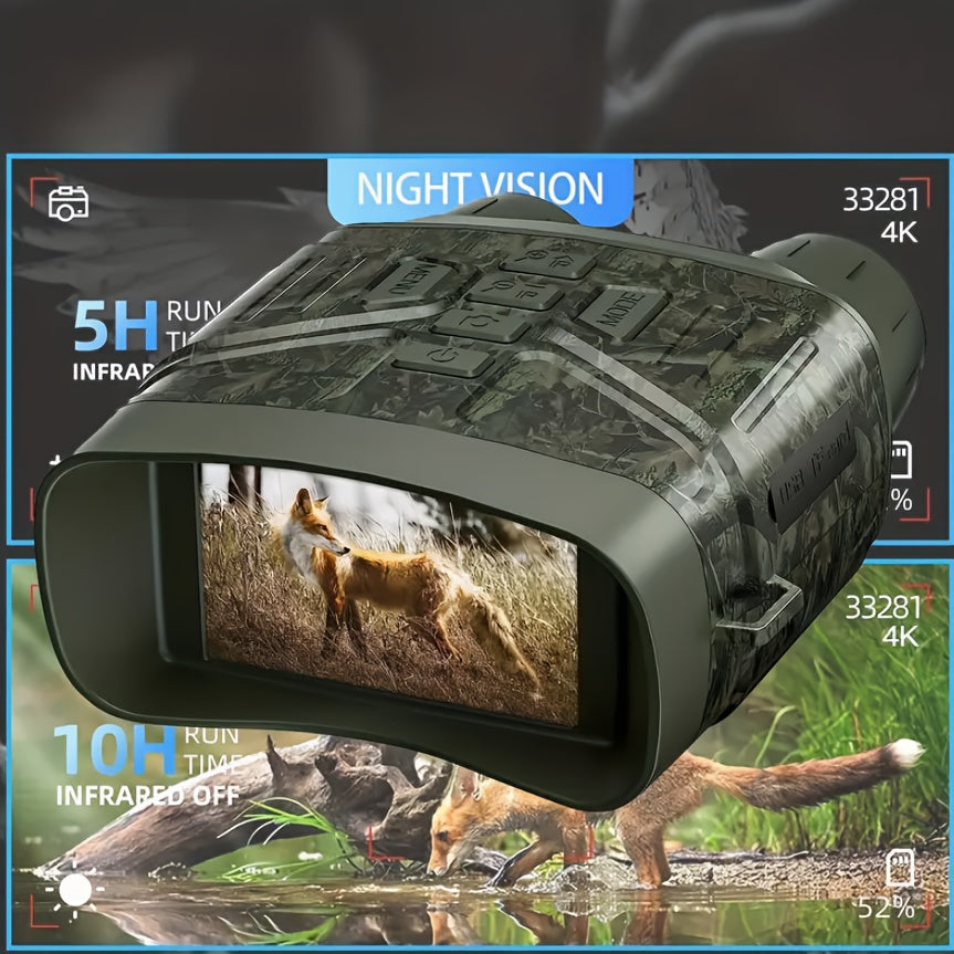 36MP Night Vision Telescope 3" Display 4000mAh Lithium Rechargable