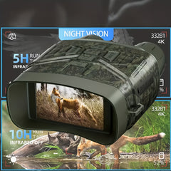36MP Night Vision Telescope 3" Display 4000mAh Lithium Rechargable