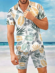 Men's Hawaii T-Shirt & Beach Shorts Matching Set