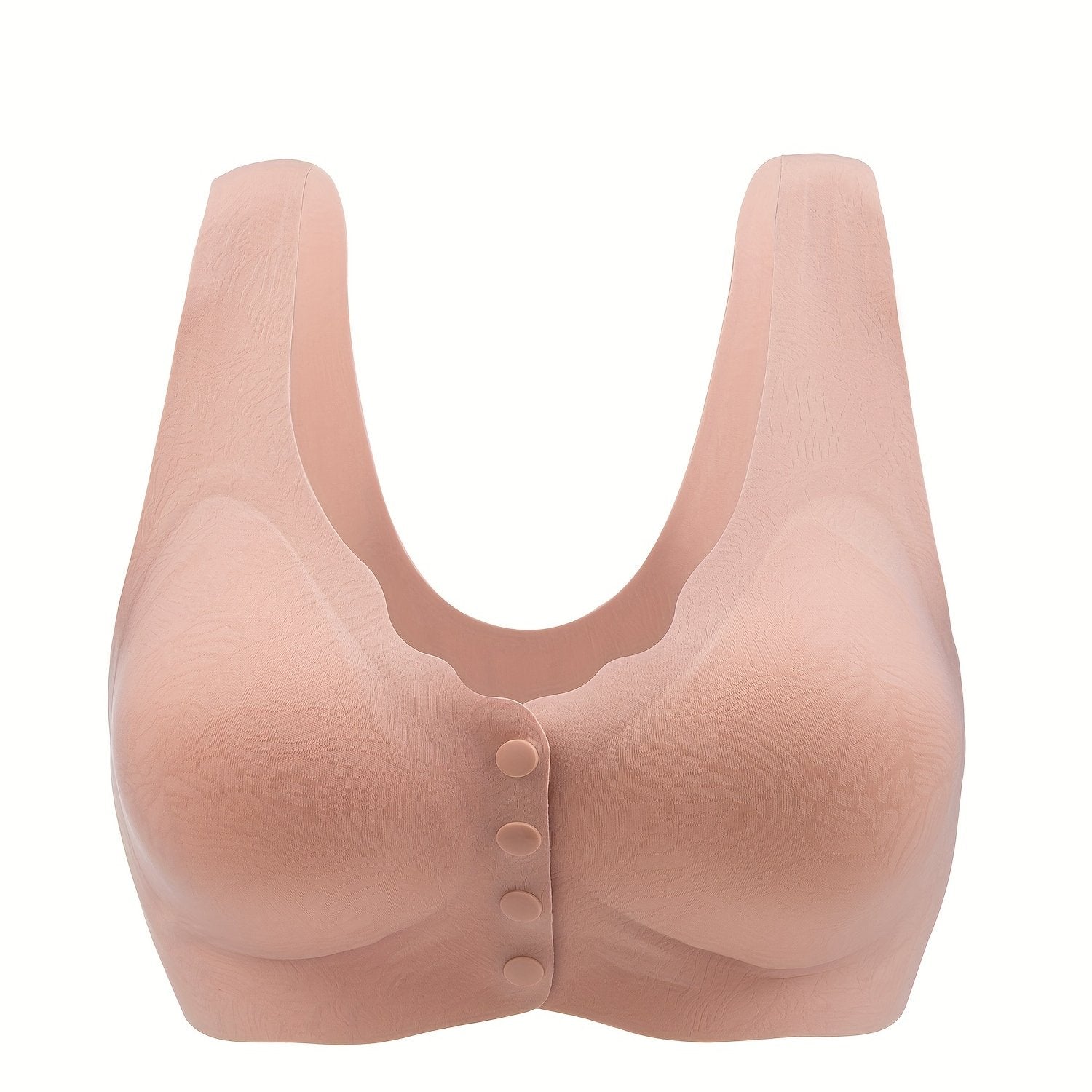 Push Up Bra Front Buckle Full Coverage Comfy Breathable Women's Lingerie
