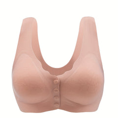 Push Up Bra Front Buckle Full Coverage Comfy Breathable Women's Lingerie