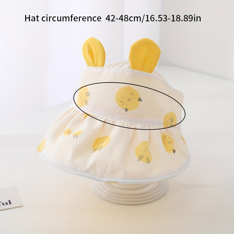 Cute Animal Sunshade Baby Hat with Empty Top