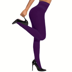 High Waist Slim Pantyhose Elastic Footed Stockings