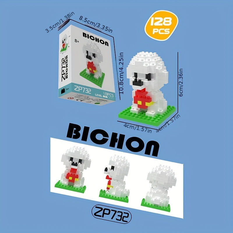 Dog Building Blocks DIY Model Mini Assembled Educational Toys