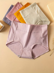 5pcs High Waist Stretchy Panties Women's Lingerie