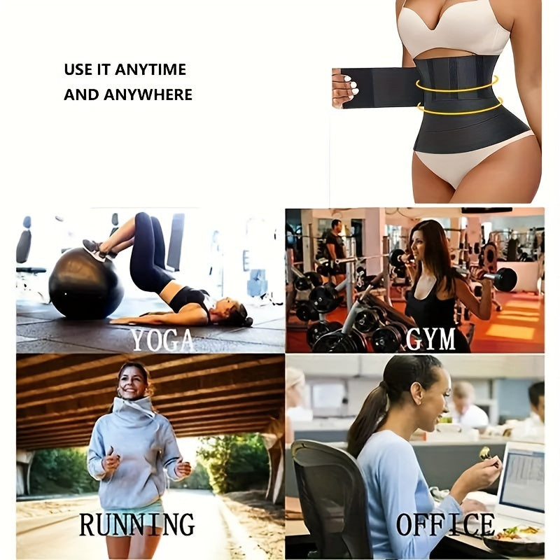 Breathable Elastic Waist Resistant Belt Yoga Fitness Sports Trainer For Women