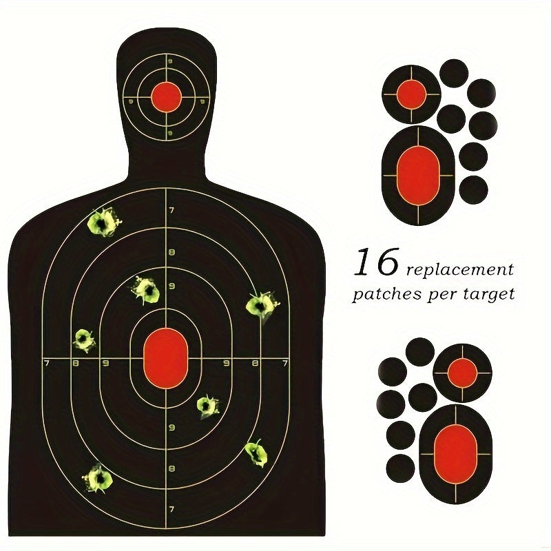 20pcs Reactive Splatter Targets Fluorescent 24 X 36 Self-adhesive