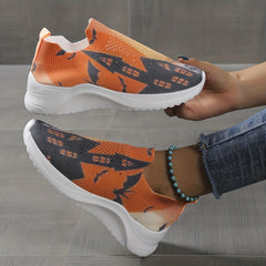 Women's Knitted Devil Halloween Slip-On Sports Shoes