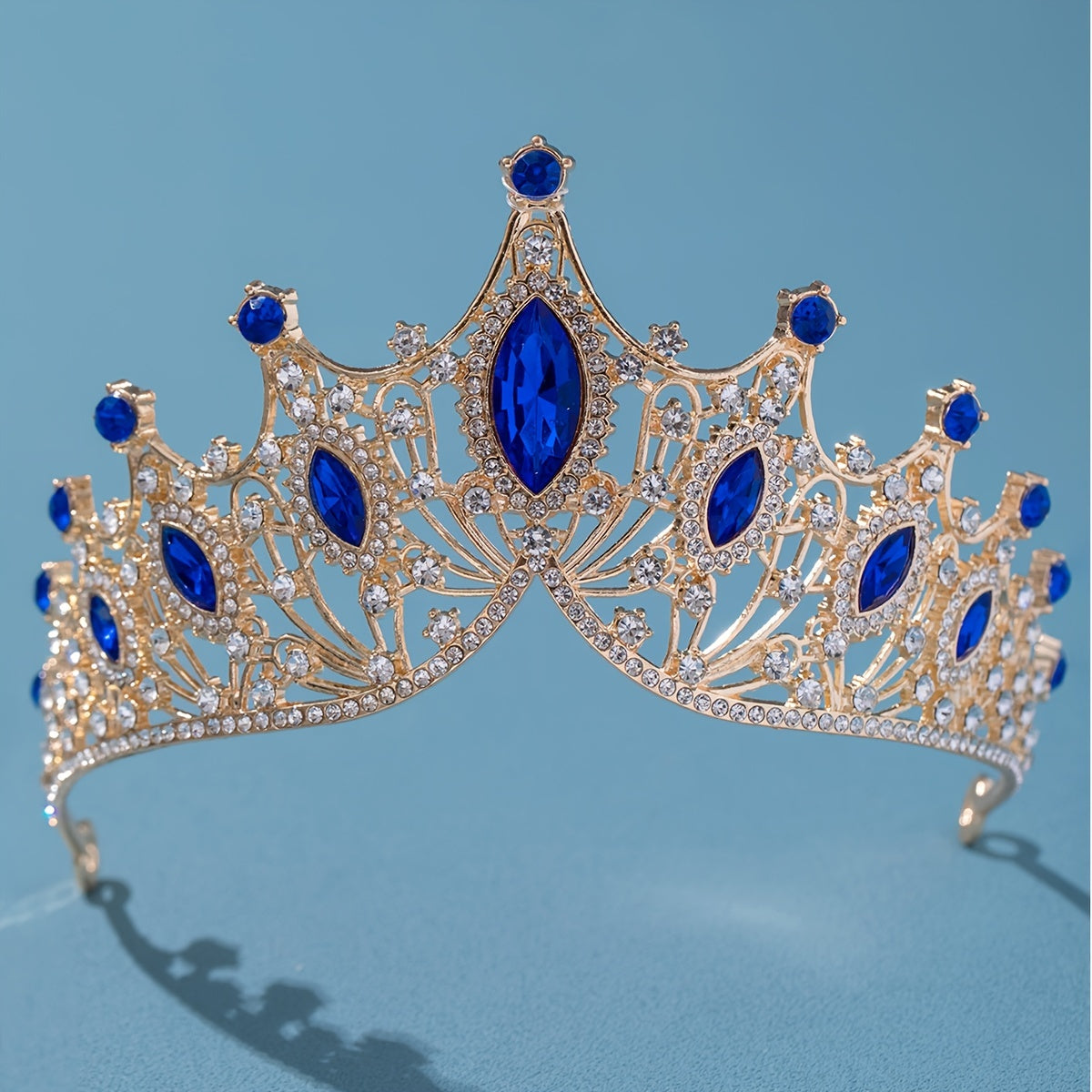 Baroque Rhinestone Crown for Girls Birthday Party