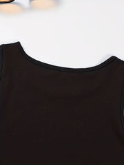 Wife Life Print Crop Tank Top Sleeveless Casual Crop Top For Summer