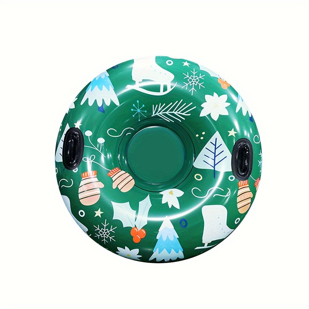 Christmas Style PVC Skiing Ring Inflatable Skiing