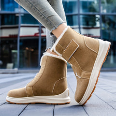 Warm Plush-Lined Snow Boots - Winter Outdoor Thermal Footwear