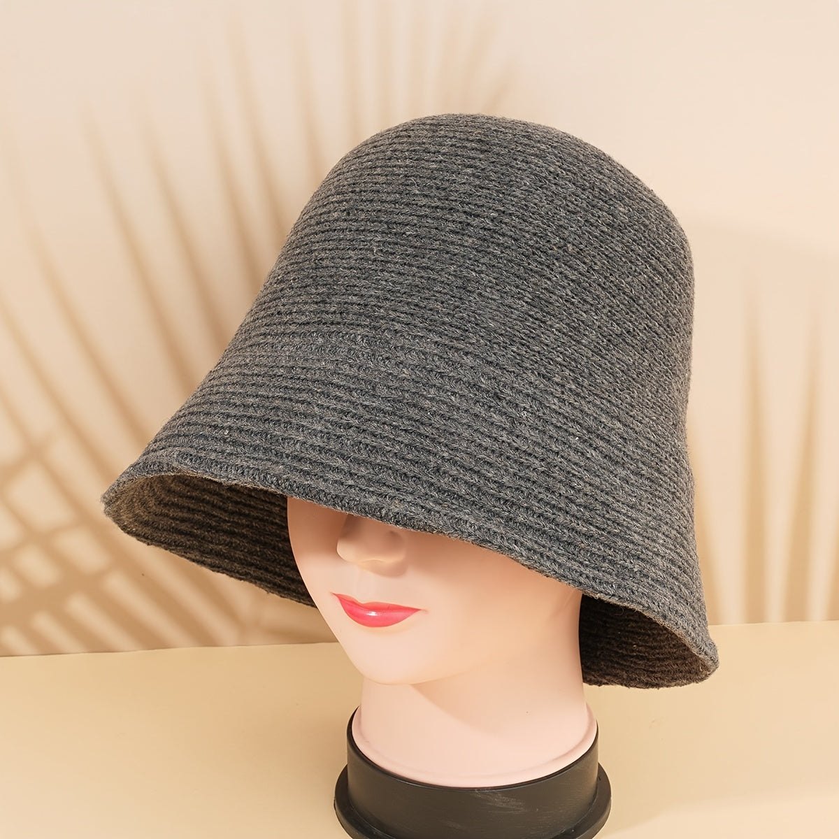 Knitted Bucket Hat Fisherman Hat Unisex Autumn Winter Basin Hat