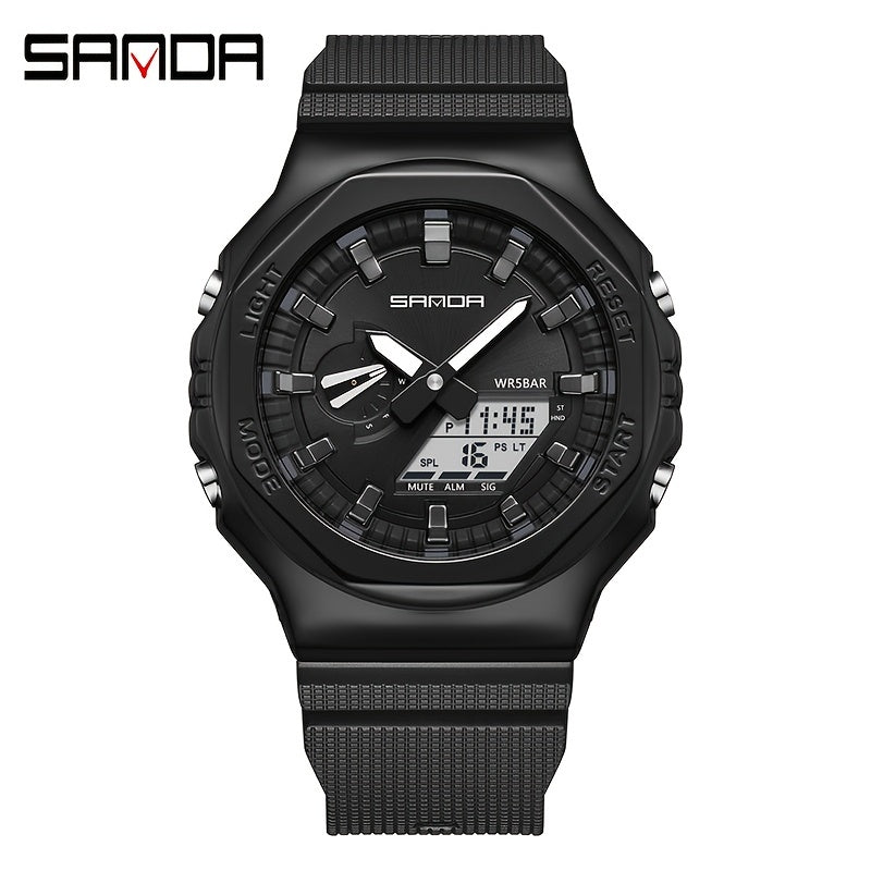 Sanda Boy's Metal Sports Watch Glow Functional Gift