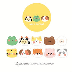 Creative Bear Tape Journal Index Stickers DIY Decoration Stickers