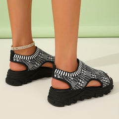 Women's Cut Out Wedge Sandals Open Toe Thick Sole Sports Sandals