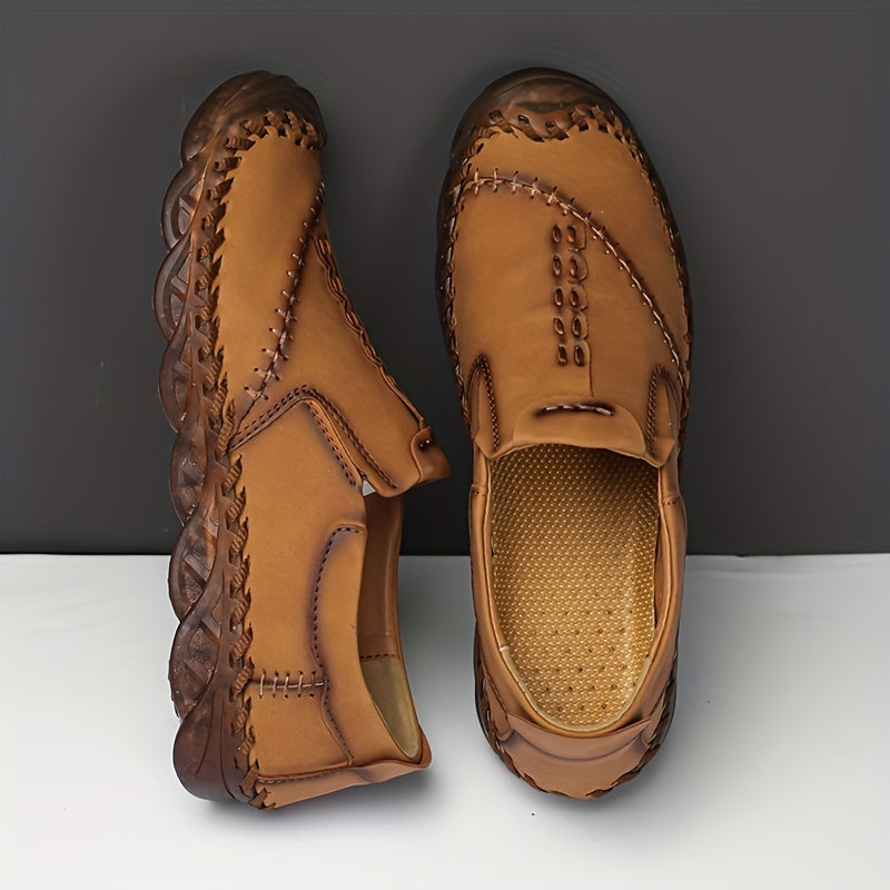 Men's Slip On Lace Loafers No Tie Assorted Colors Casual Walking Shoes