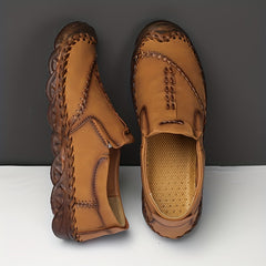 Men's Slip On Lace Loafers No Tie Assorted Colors Casual Walking Shoes