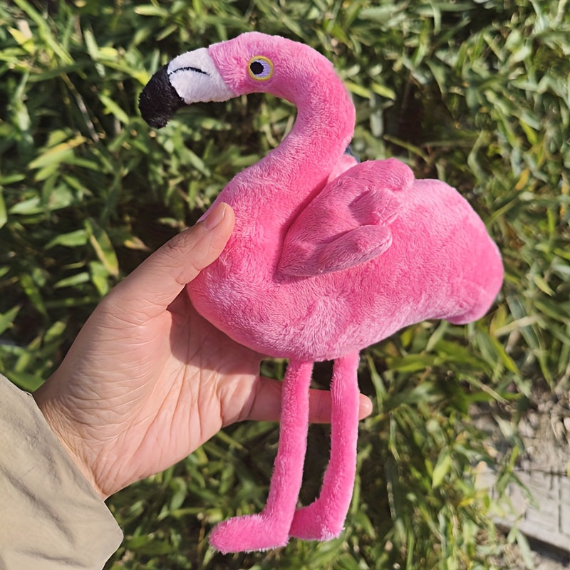 Cute Pink Flamingo Plush Toy Stuffed Animal Yellow Beak Nursery Decor Cuddly