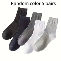 5 Pairs Diabetic Socks Unisex Comfort Stretch Knit Fabric