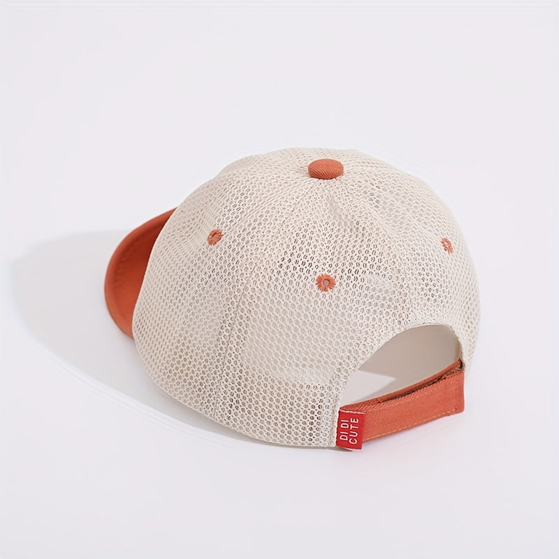 Embroidery Mesh Baseball Cap Sun Protection Hat For Outdoor Activities