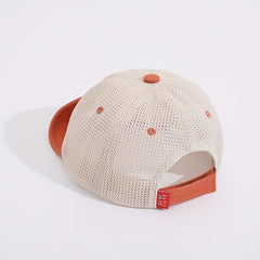 Embroidery Mesh Baseball Cap Sun Protection Hat For Outdoor Activities