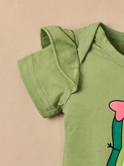 Baby Girls Avocado Sunflower Romper Outfit