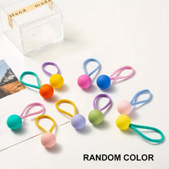 10pcs Mixed Hair Ties Elastic Bands