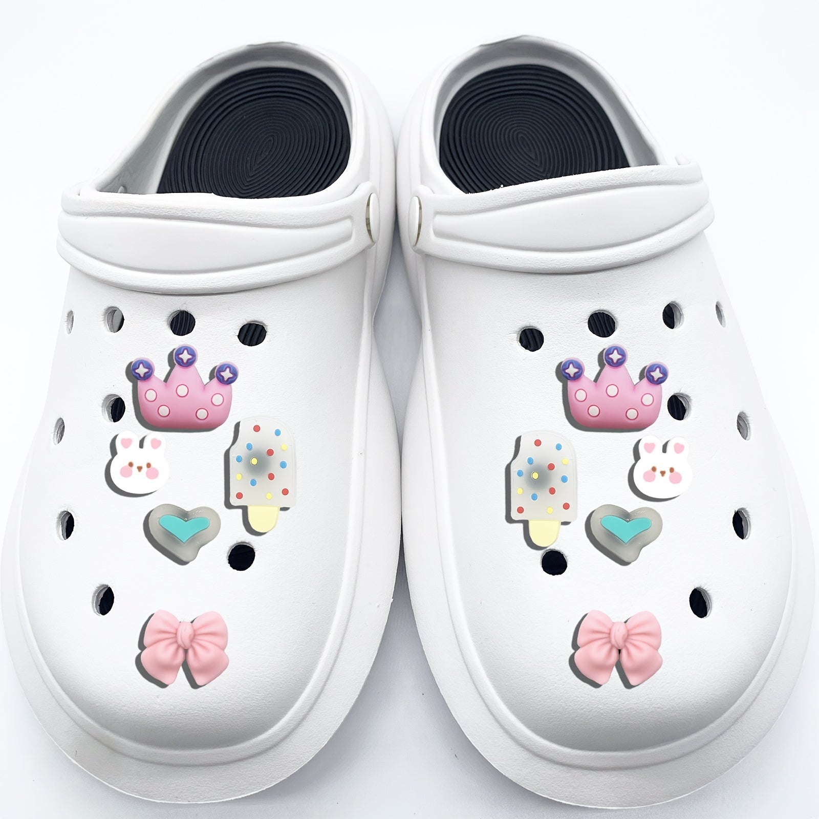 12pcs Rabbit Shoe Charms For DIY Shoes Pins - Kids Boys Girls Teens Men Women