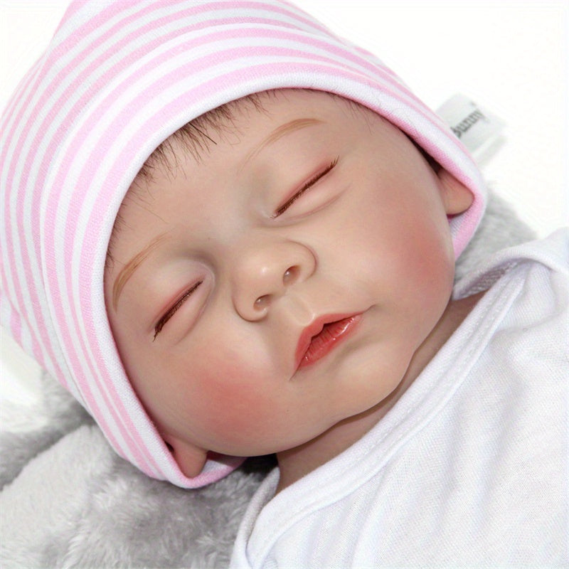45 72 Cm Closed Eyes Reborn Doll Full Body Soft Vinyl Painted Doll