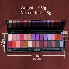 28 Colors Shimmer Eyeshadow Palette Makeup For Women