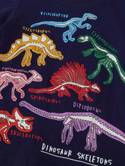 Boys Dinosaur Print Casual Outfit T shirt & Shorts Summer Clothes Set