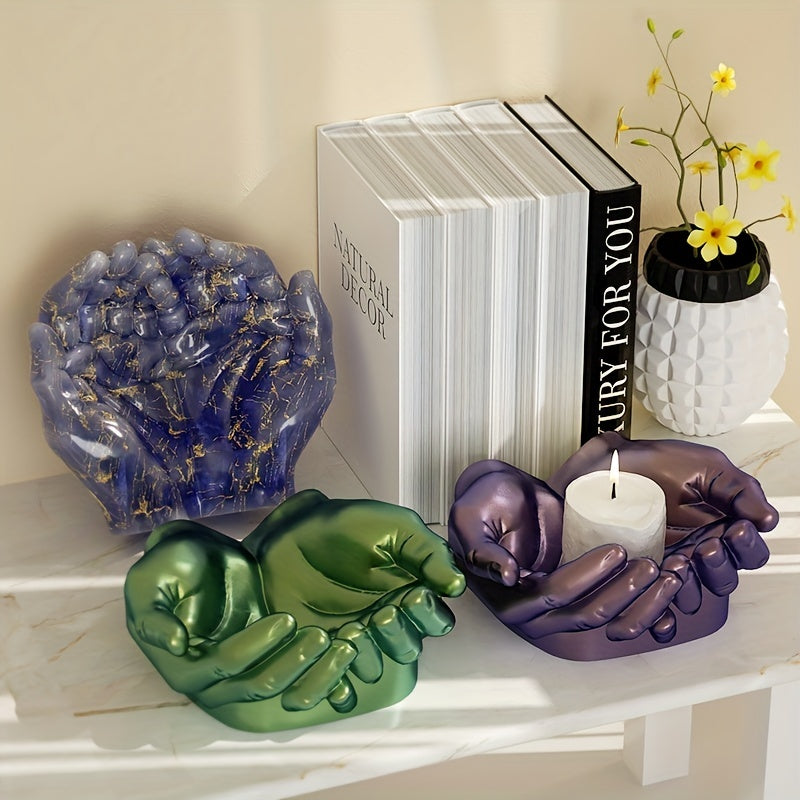 DIY Hand Storage Resin Candlestick Molds