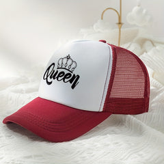 Queen Crown Trucker Hat Mesh Breathable Baseball Cap Casual Dad Hats
