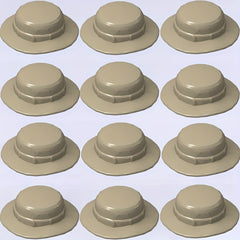 12pcs Mini Building Block Fisherman's hat Set DIY Dressing Toys