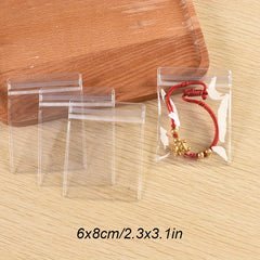 50Pcs Anti Oxidation Jewelry Storage Bags PVC Transparent Sealed