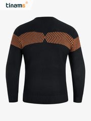 Men's Knit Sweater Long Sleeve Casual Pullover