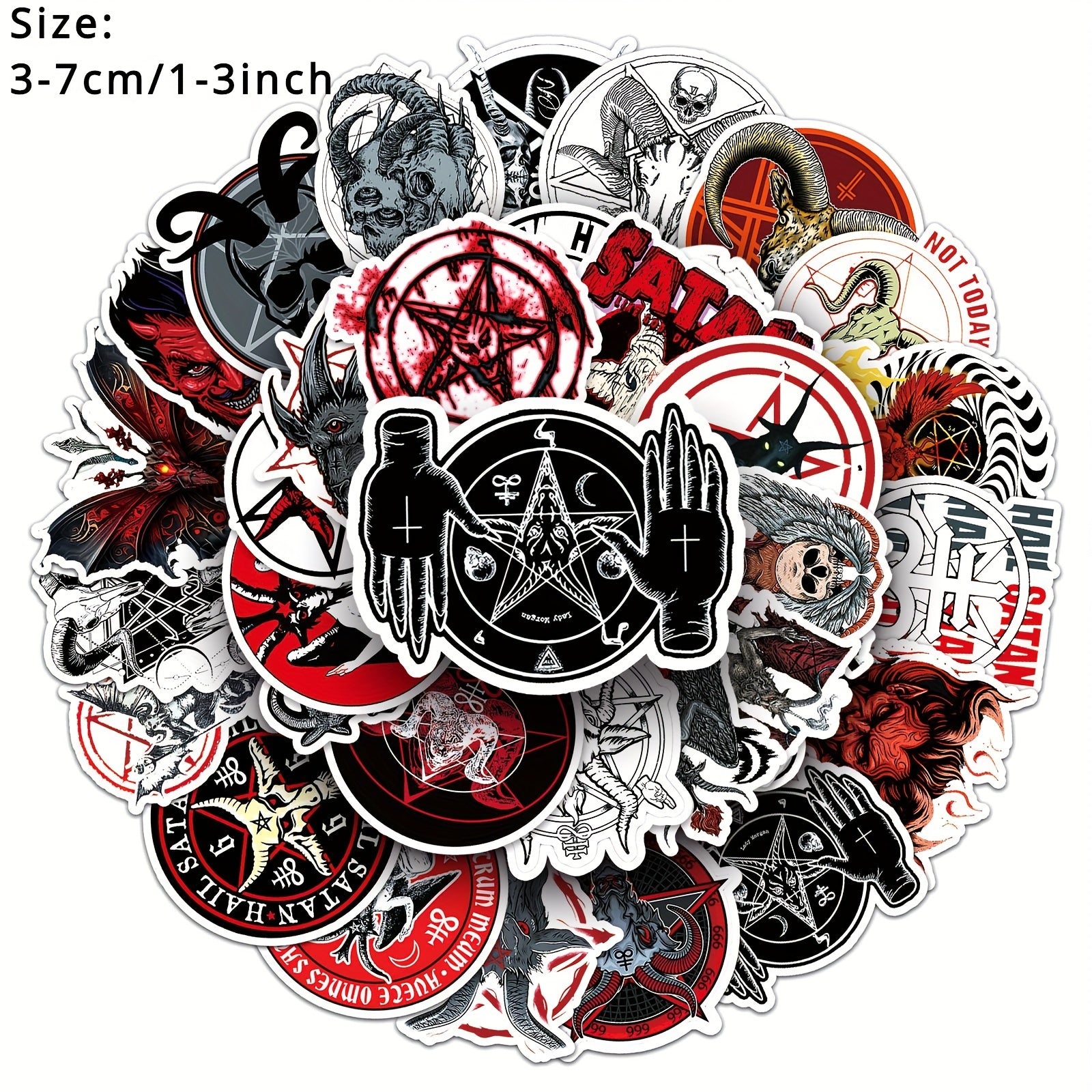 50pcs Satan Fallen Angel Devil Series Stickers for Mobile Phone Cases