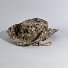 Monochrome Camouflage Fishing Hat Sun Protection Hat with Adjustable Rope