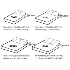 3pcs Flannel Fleece Duvet Cover Set Soft Comfortable Bedding Set