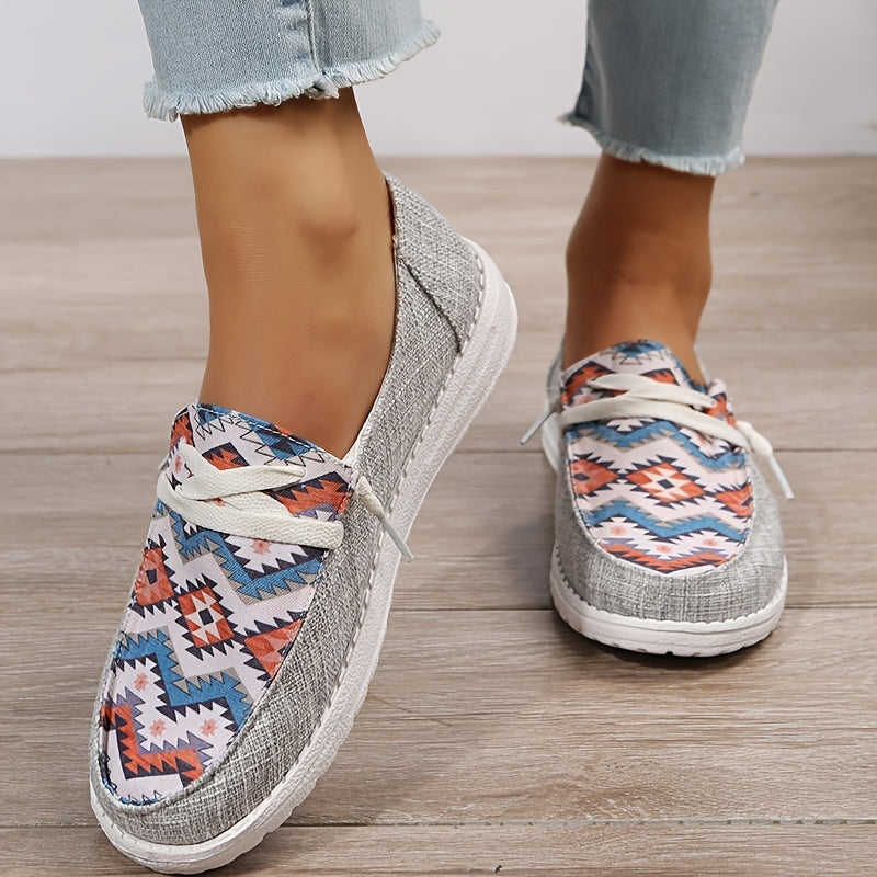 Women's Lace-up Loafers Lightweight Slip On Shoes