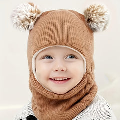 Kids 2 In 1 Hat & Scarf with Ear Protection
