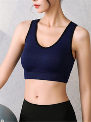 Stretchy Strappy Back Women's Sports Bra for Comfortable Workouts
