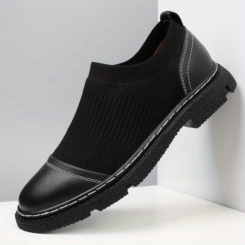 Men's Knitted Slip On Casual Shoes Wear resistant Non Slip Sneakers