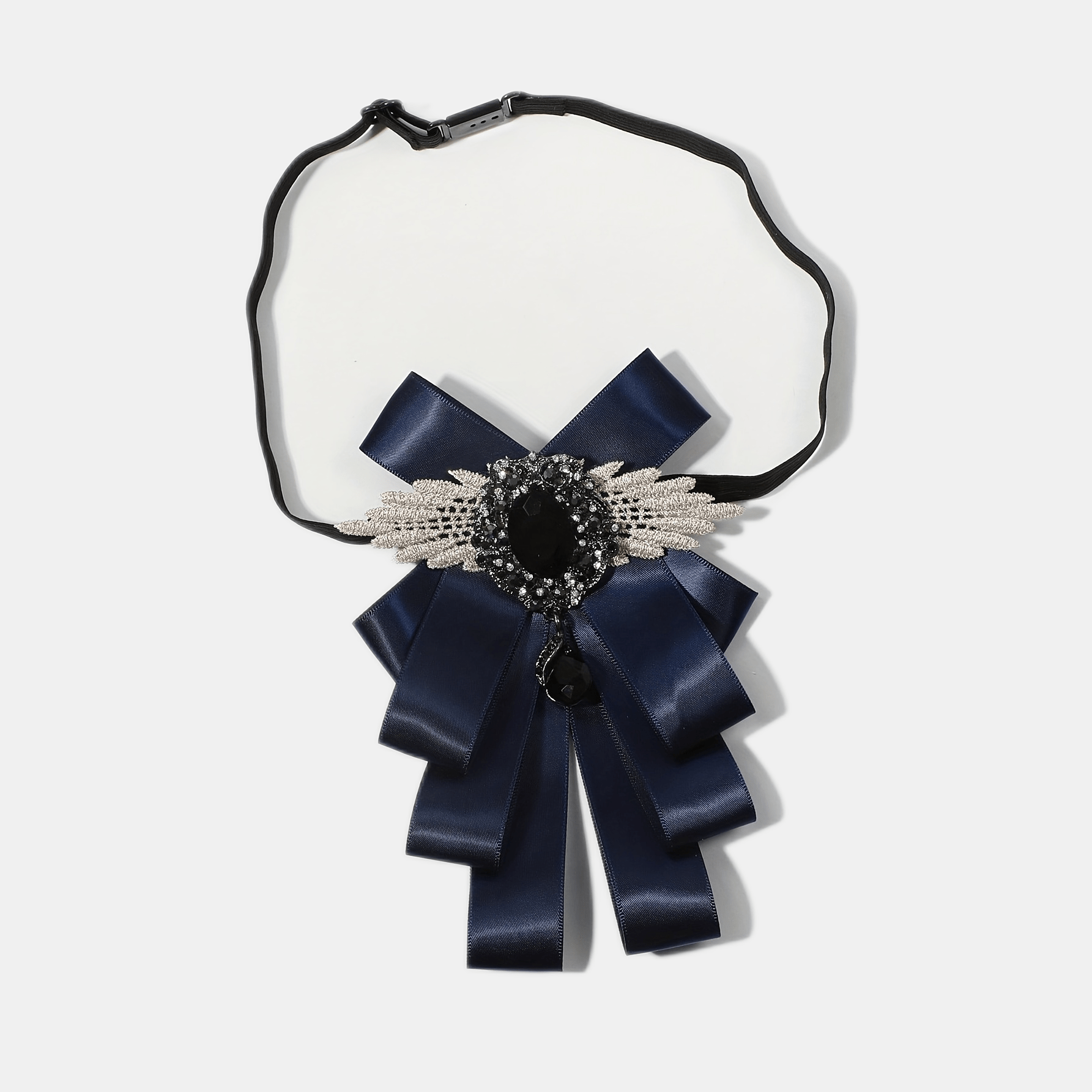 Unisex Gem Wing Bow Tie for Banquet Style