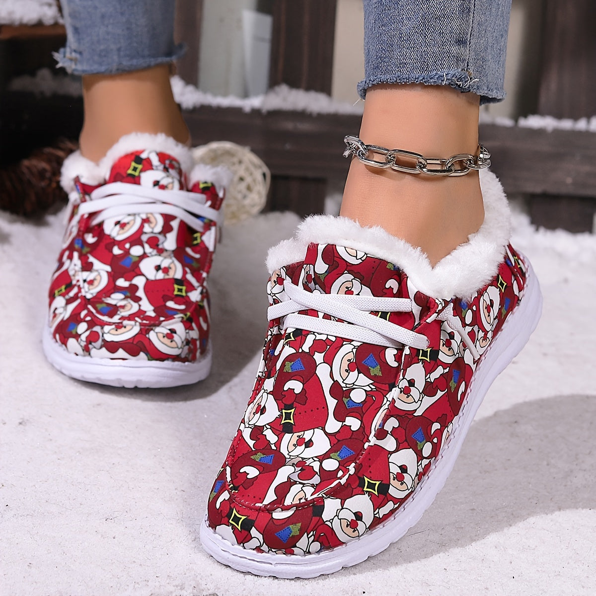 Santa Claus Winter Snow Boots