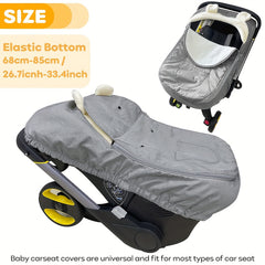 2 in 1 Baby Car Seat Cover Universal Fit Mesh Cover & Window